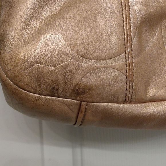 COACH SIGNATURE EMBOSSED LEATHER GALLERY TOTE BAG 17727 HANDBAG SHOULDER… - Picture 6 of 13